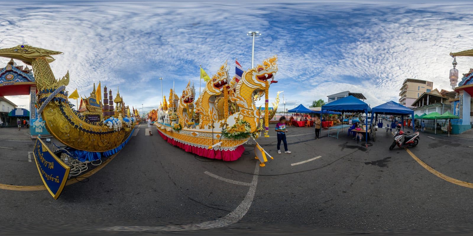 ภาพเรือพระ วัดโพหวาย งานชักพระ สุราษฎร์ธานี ปี 2567
