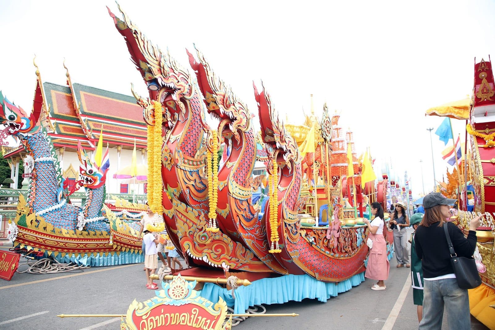 ภาพเรือพระ วัดท่าทองใหม่ งานชักพระ สุราษฎร์ธานี ปี 2567