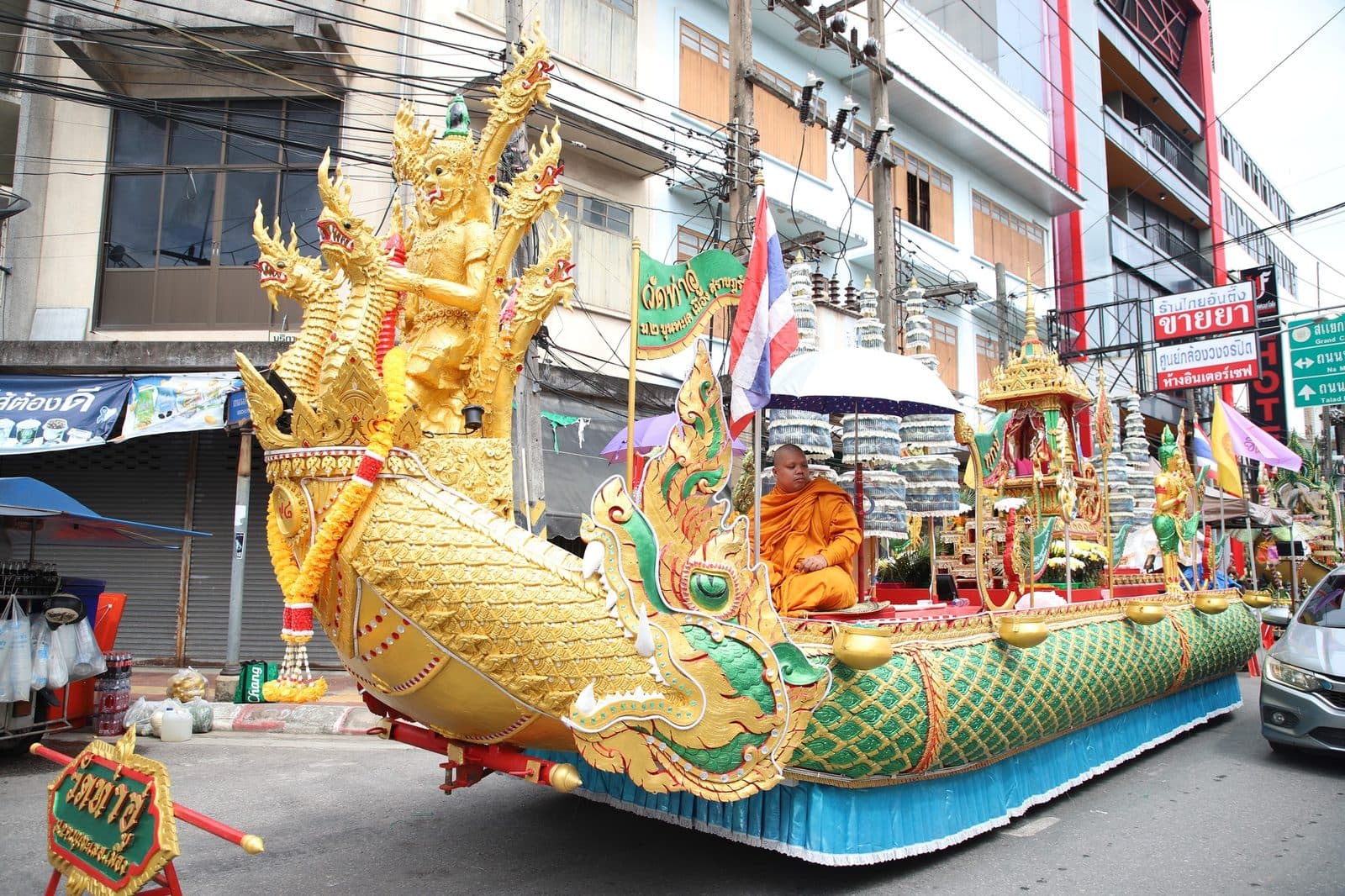 Ruea Phra boat of Wat Tha U, Chak Phra festival in Surat Thani 2024