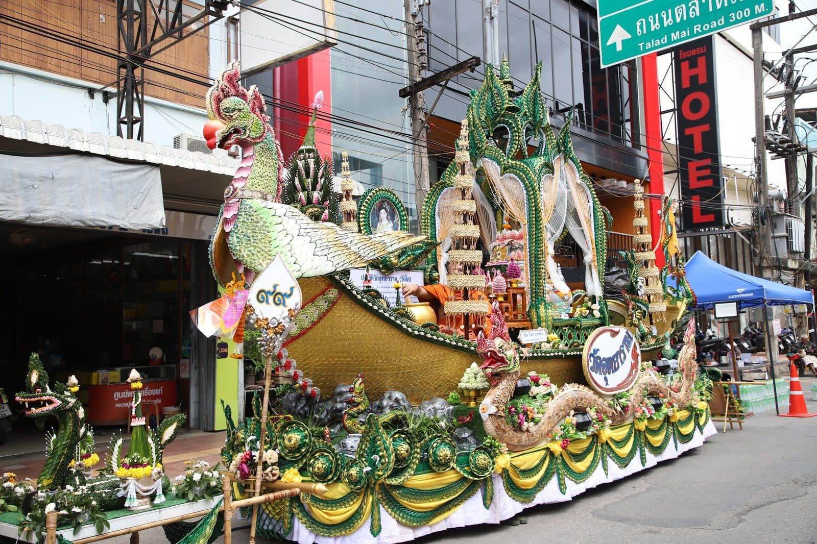 Ruea Phra boat of Wat Uthayaram, Chak Phra festival in Surat Thani 2024