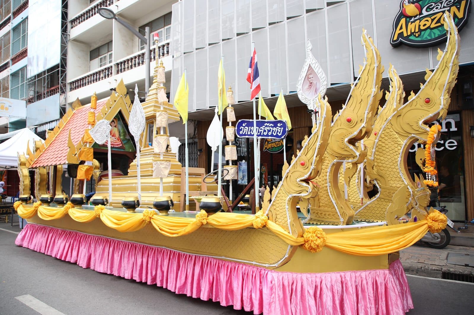 Ruea Phra boat of Wat Khao Si Wichai, Chak Phra festival in Surat Thani 2024