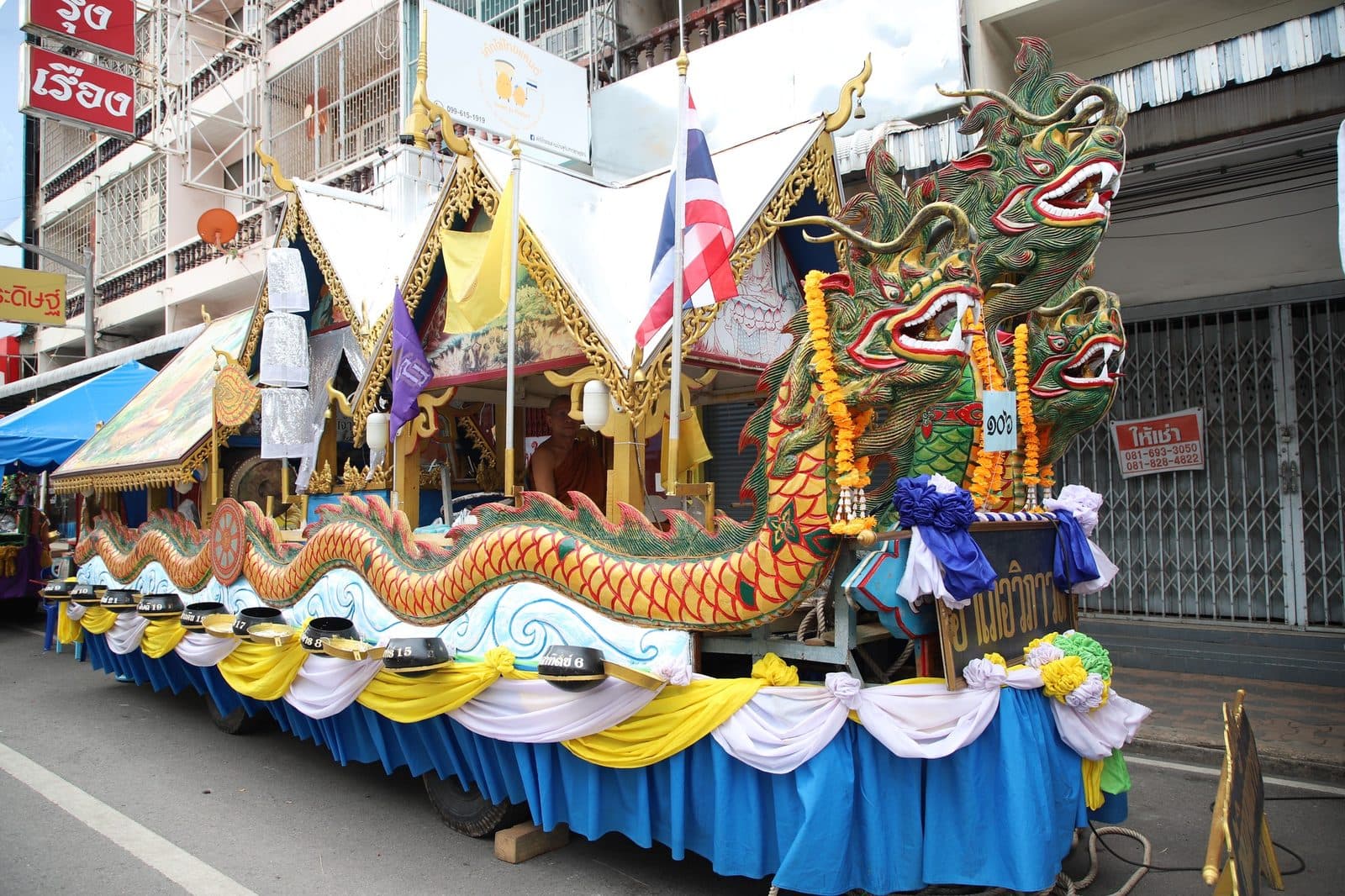 Ruea Phra boat of Wat Wiphawadi Wanaram, Chak Phra festival in Surat Thani 2024