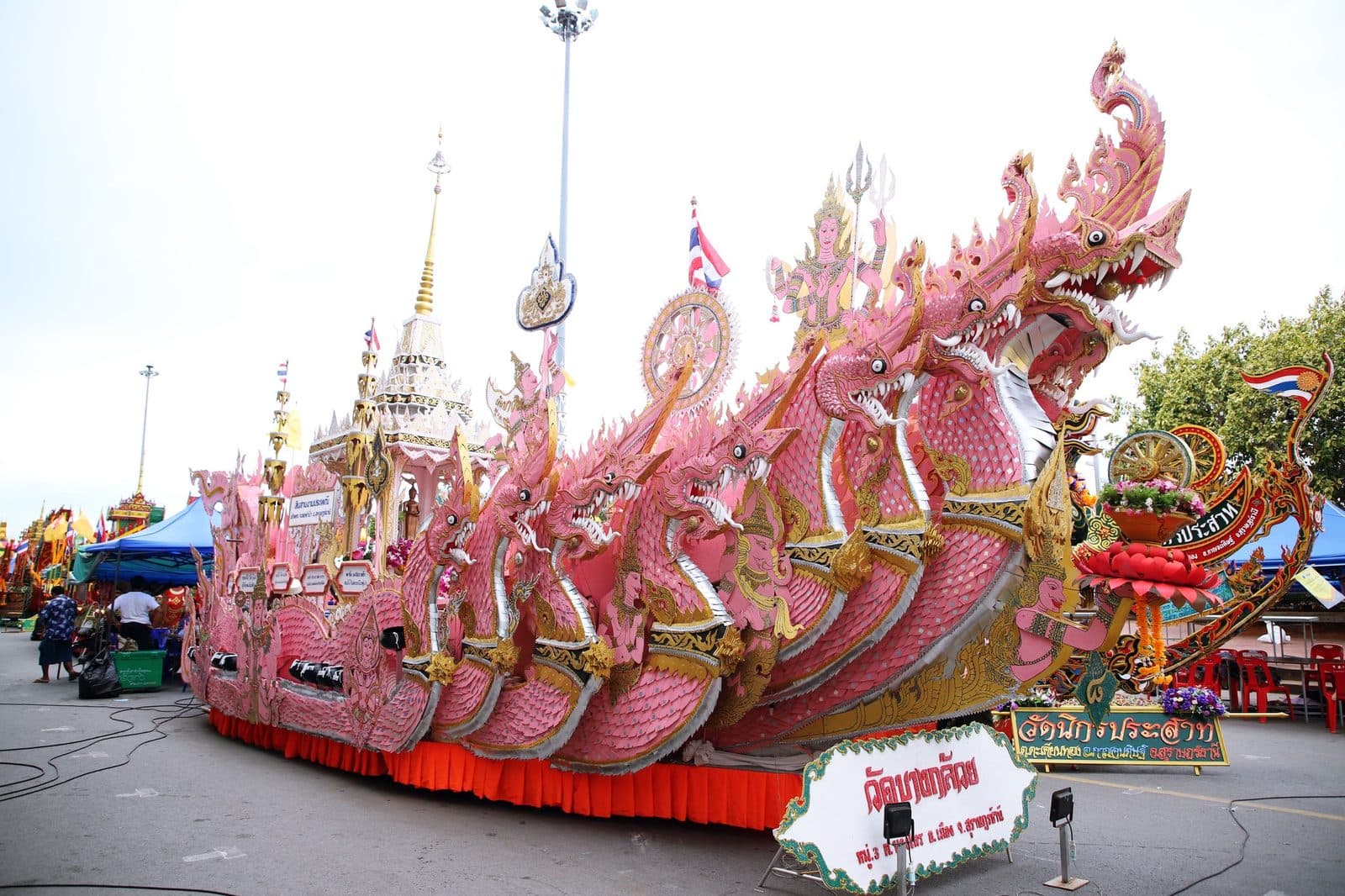 Ruea Phra boat of Wat Bang Kluai, Chak Phra festival in Surat Thani 2024