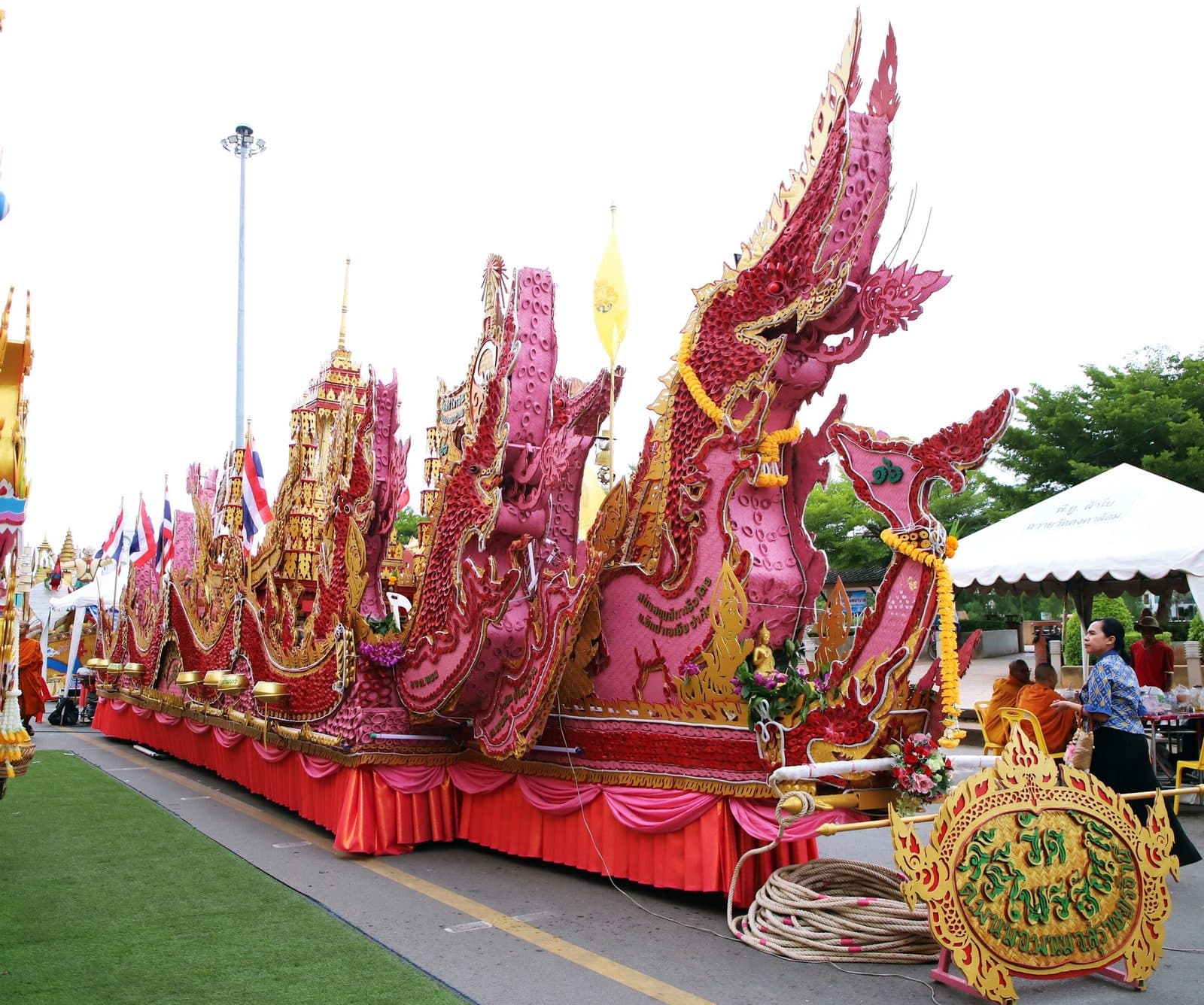 Ruea Phra boat of Wat Khiri Phraison, Chak Phra festival in Surat Thani 2024