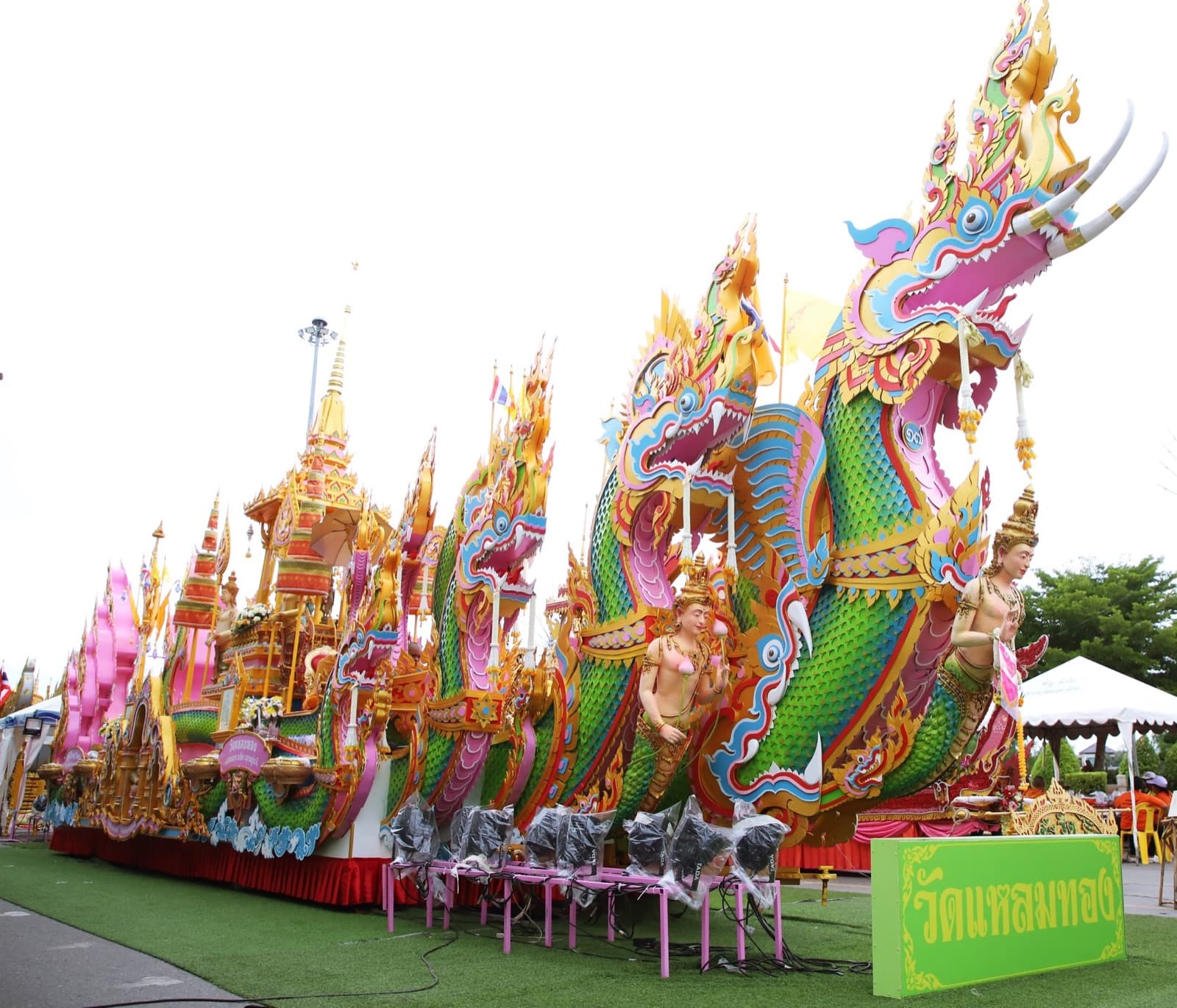 Ruea Phra boat of Wat Laem Thong, Chak Phra festival in Surat Thani 2024