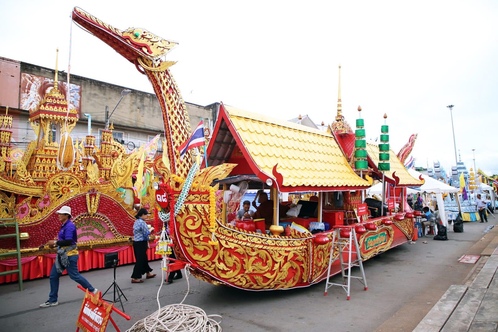 Ruea Phra boat of Thi Phak Song Tham Khiriwong, Chak Phra festival in Surat Thani 2024