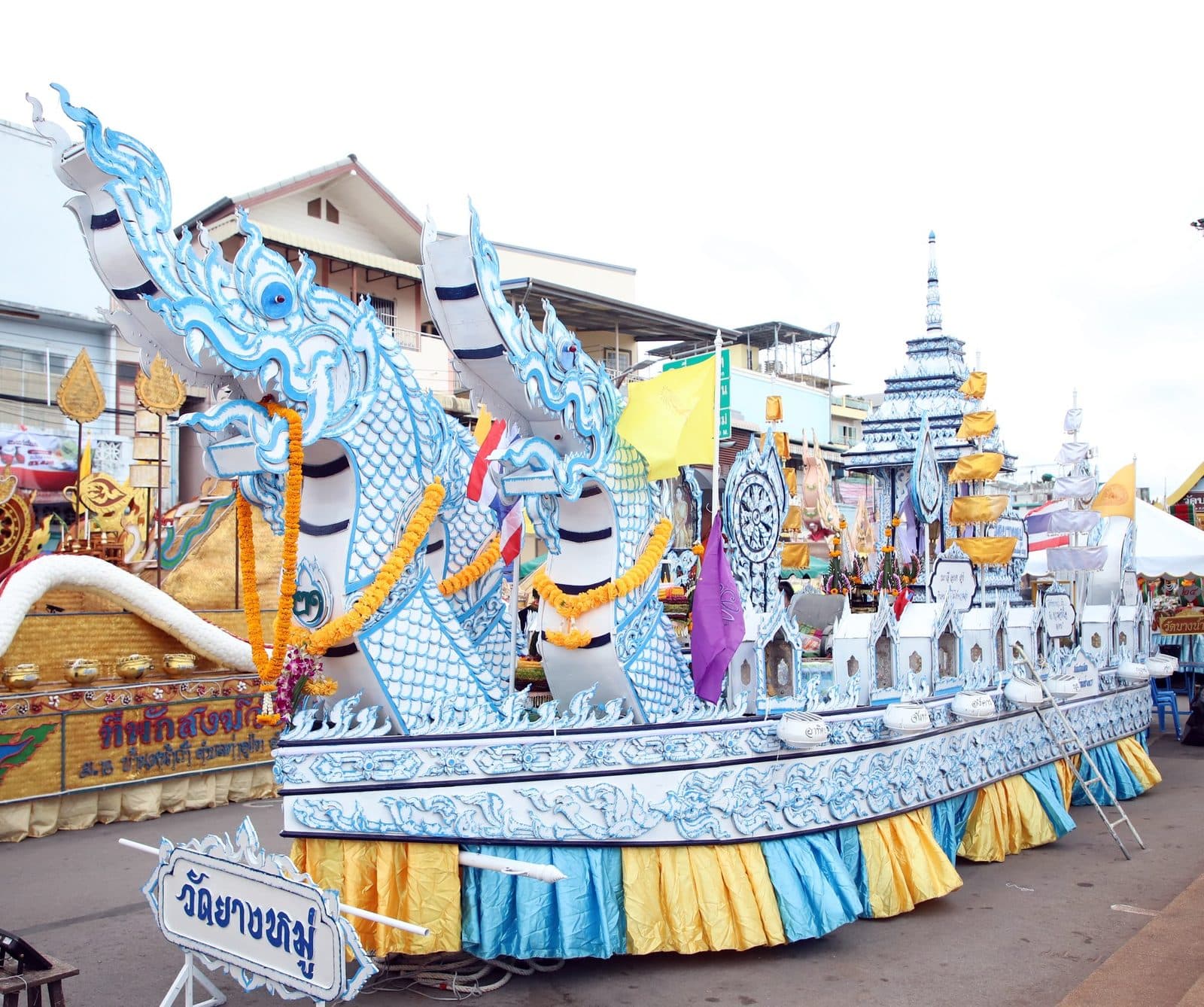 Ruea Phra boat of Wat Yang Mu, Chak Phra festival in Surat Thani 2024