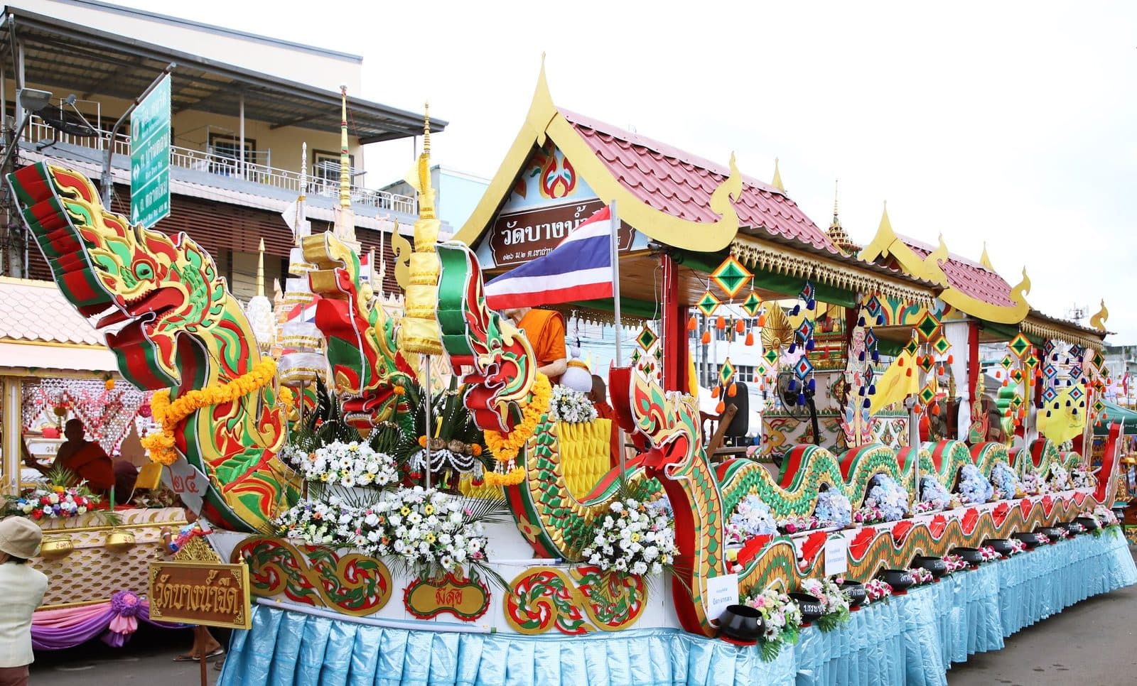Ruea Phra boat of Wat Bang Nam Chuet, Chak Phra festival in Surat Thani 2024