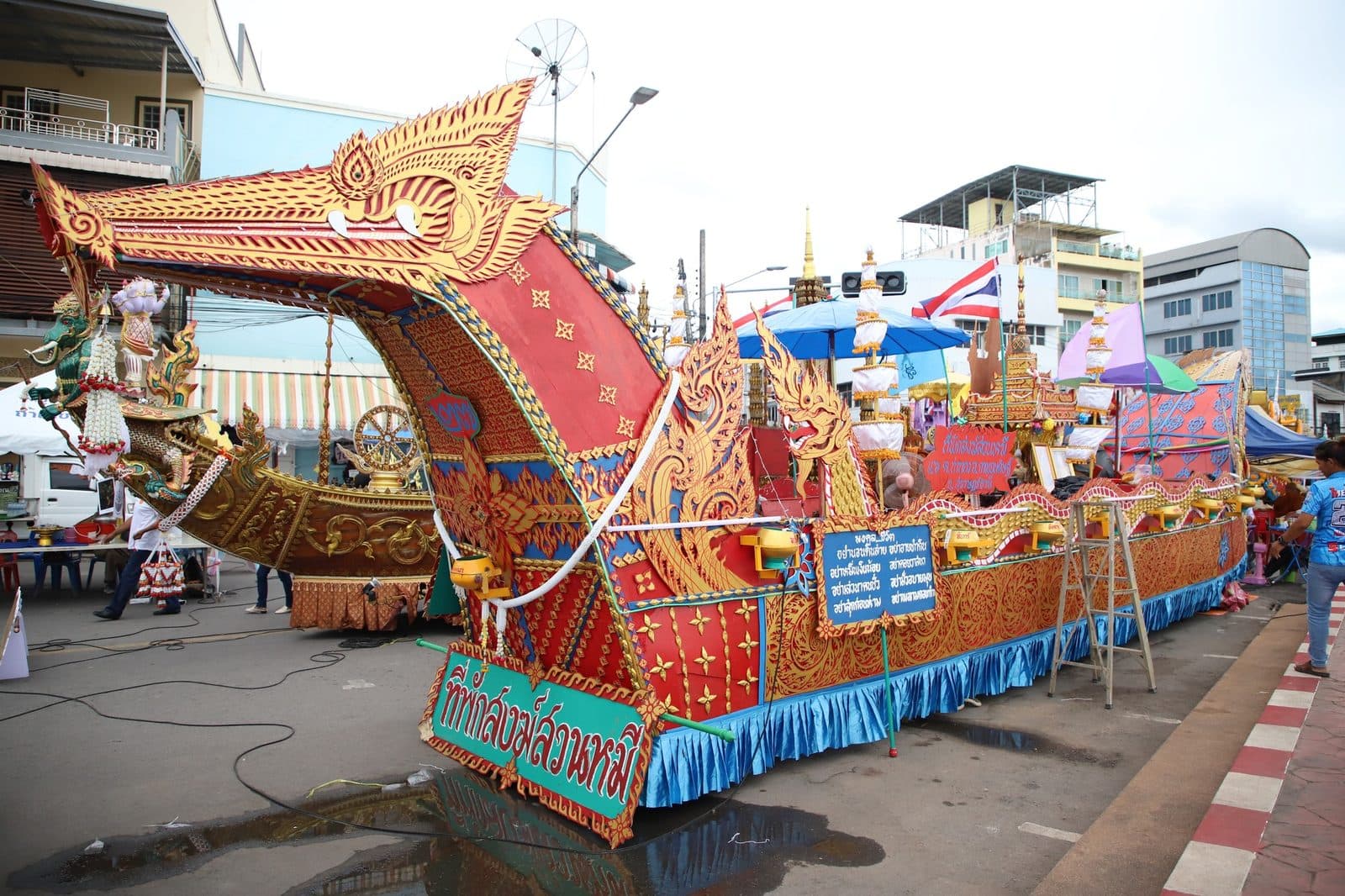 Ruea Phra boat of Thi Phak Song Suan Mi, Chak Phra festival in Surat Thani 2024