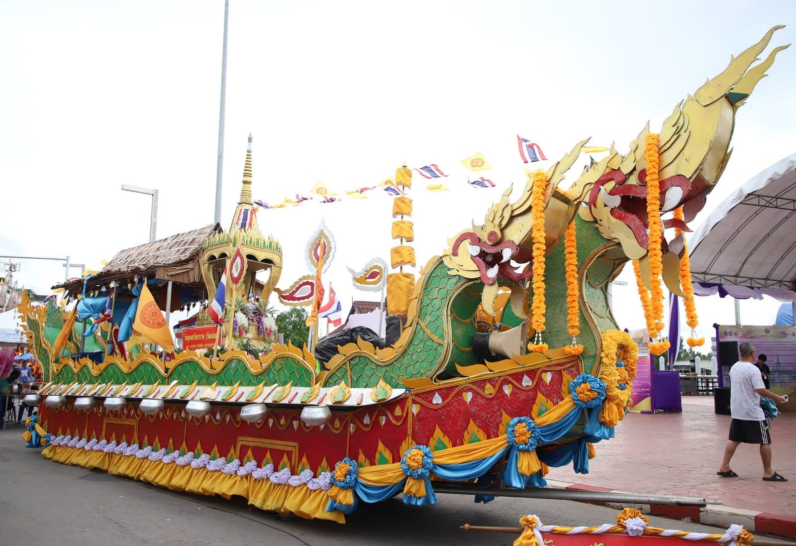 Ruea Phra boat of Wat Udom Sattharam, Chak Phra festival in Surat Thani 2024