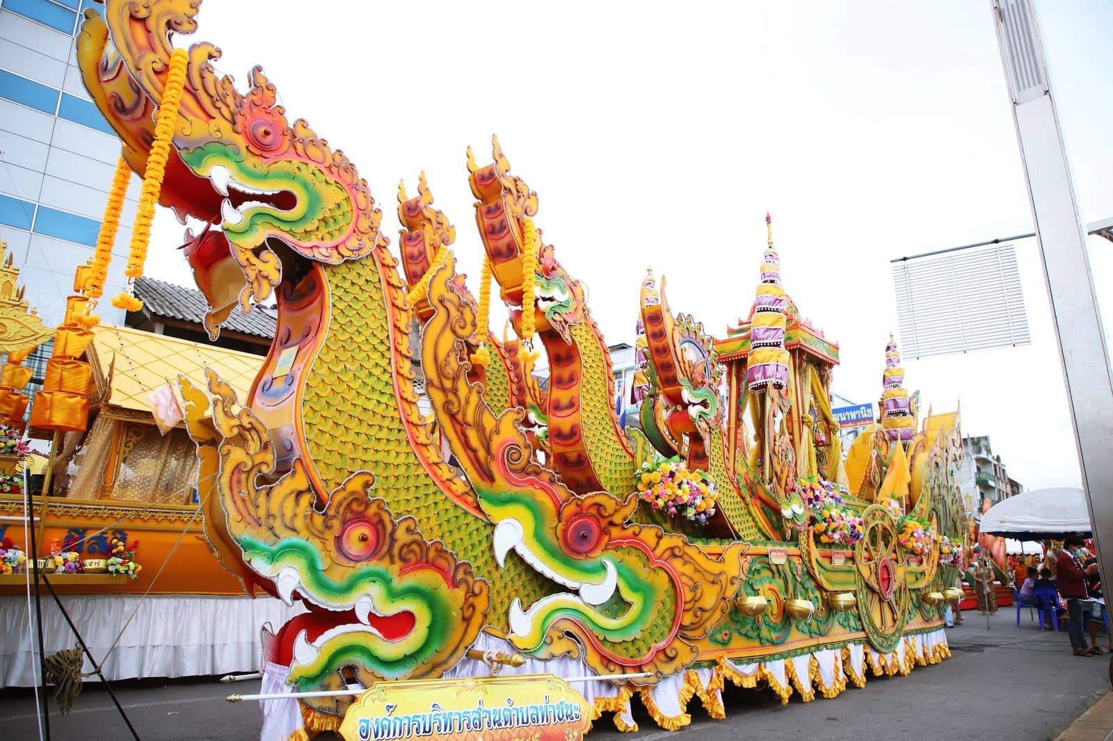 Ruea Phra boat of Tha Chana Subdistrict Administrative Organization (Wat Chai Tharawat), Chak Phra festival in Surat Thani 2024