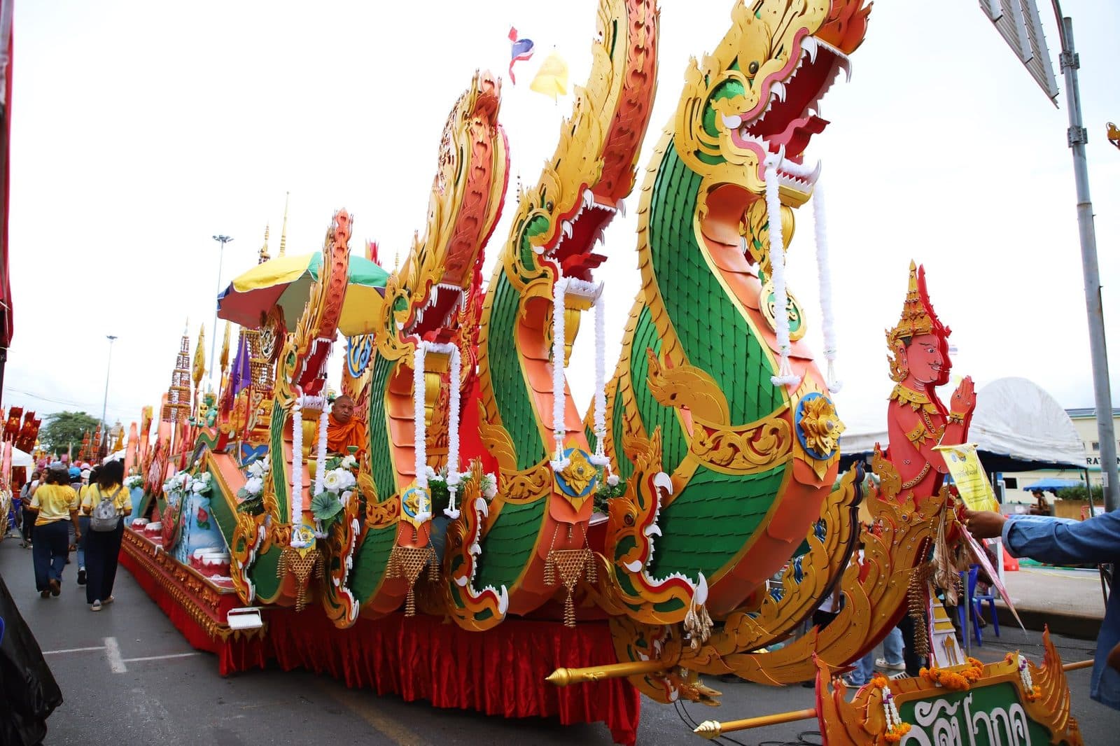 Ruea Phra boat of Wat Pak Khu, Chak Phra festival in Surat Thani 2024