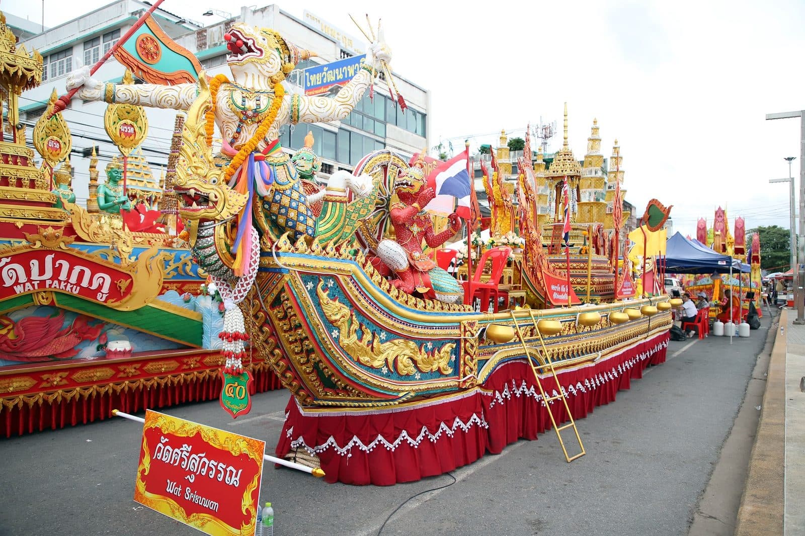 Ruea Phra boat of Wat Si Suwan, Chak Phra festival in Surat Thani 2024