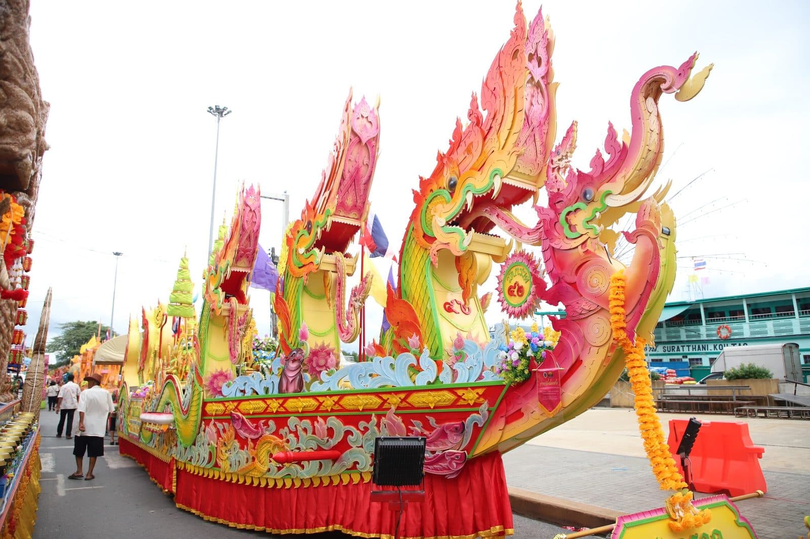 Ruea Phra boat of Wat Kruat, Chak Phra festival in Surat Thani 2024