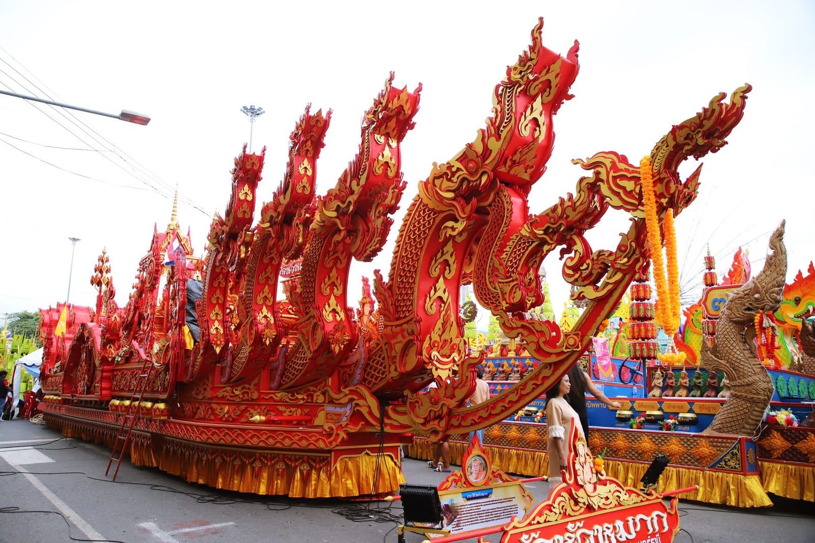 Ruea Phra boat of Wat Hua Mak, Chak Phra festival in Surat Thani 2024