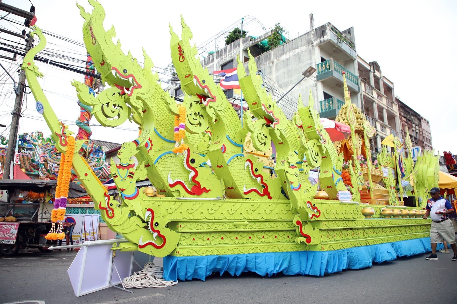 Ruea Phra boat of Wat Chonlathan, Chak Phra festival in Surat Thani 2024