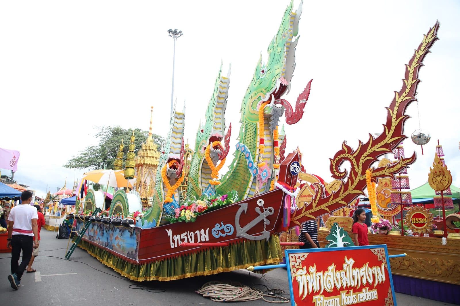 Ruea Phra boat of Thi Phak Song Sai Ngam, Chak Phra festival in Surat Thani 2024