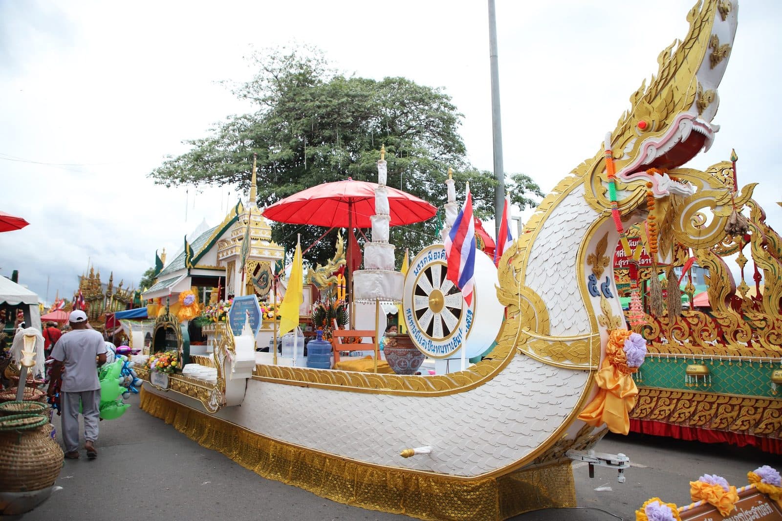 Ruea Phra boat of Thi Phak Song Ban Rat Prasan Chit, Chak Phra festival in Surat Thani 2024