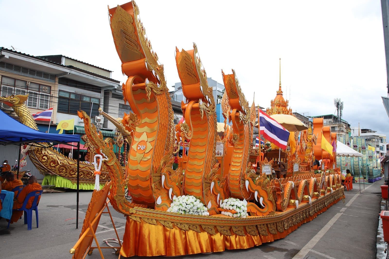 Ruea Phra boat of Wat Khao Nang Phao, Chak Phra festival in Surat Thani 2024