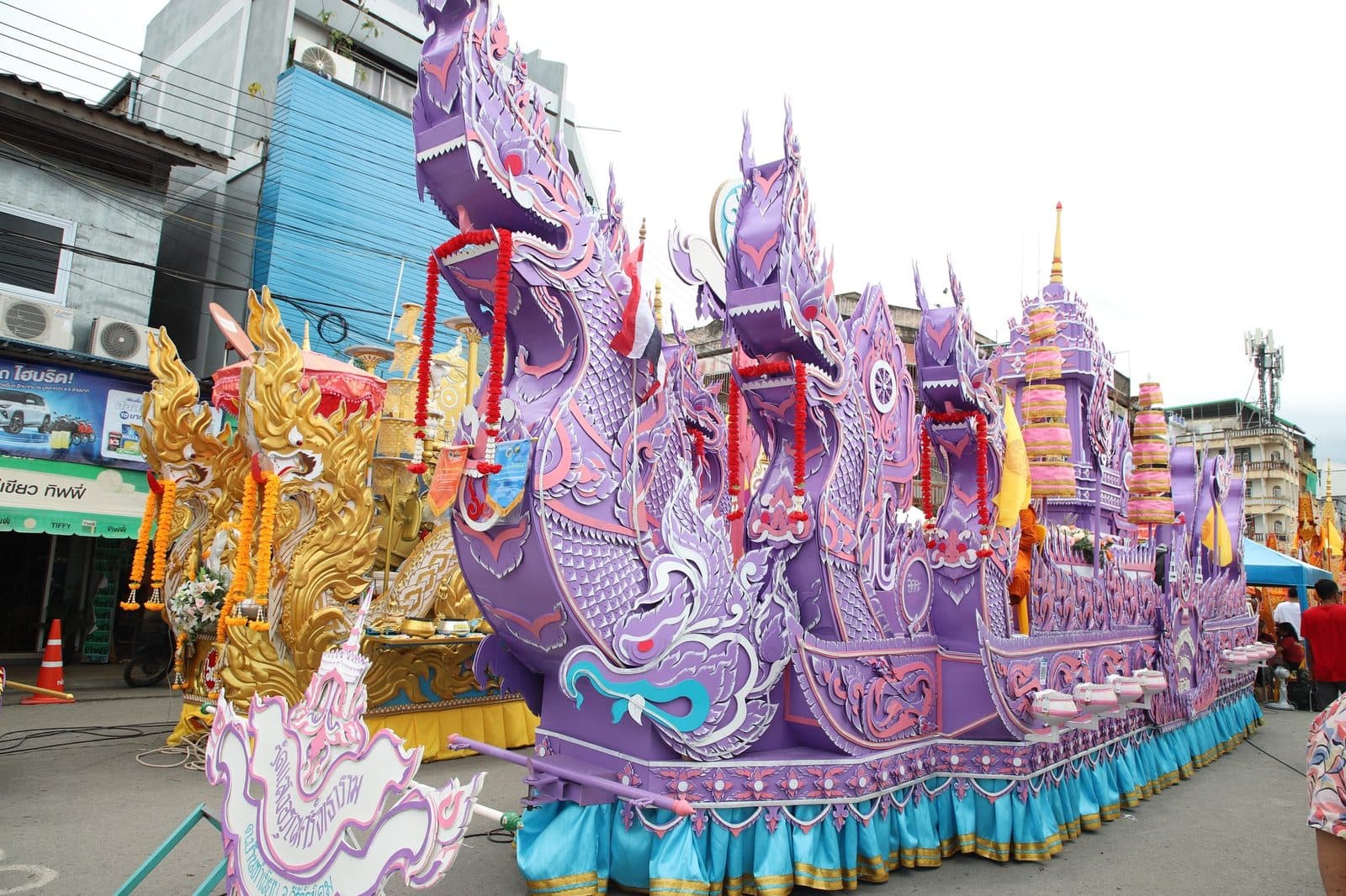 Ruea Phra boat of Wat Saeng Arun Sattharam, Chak Phra festival in Surat Thani 2024