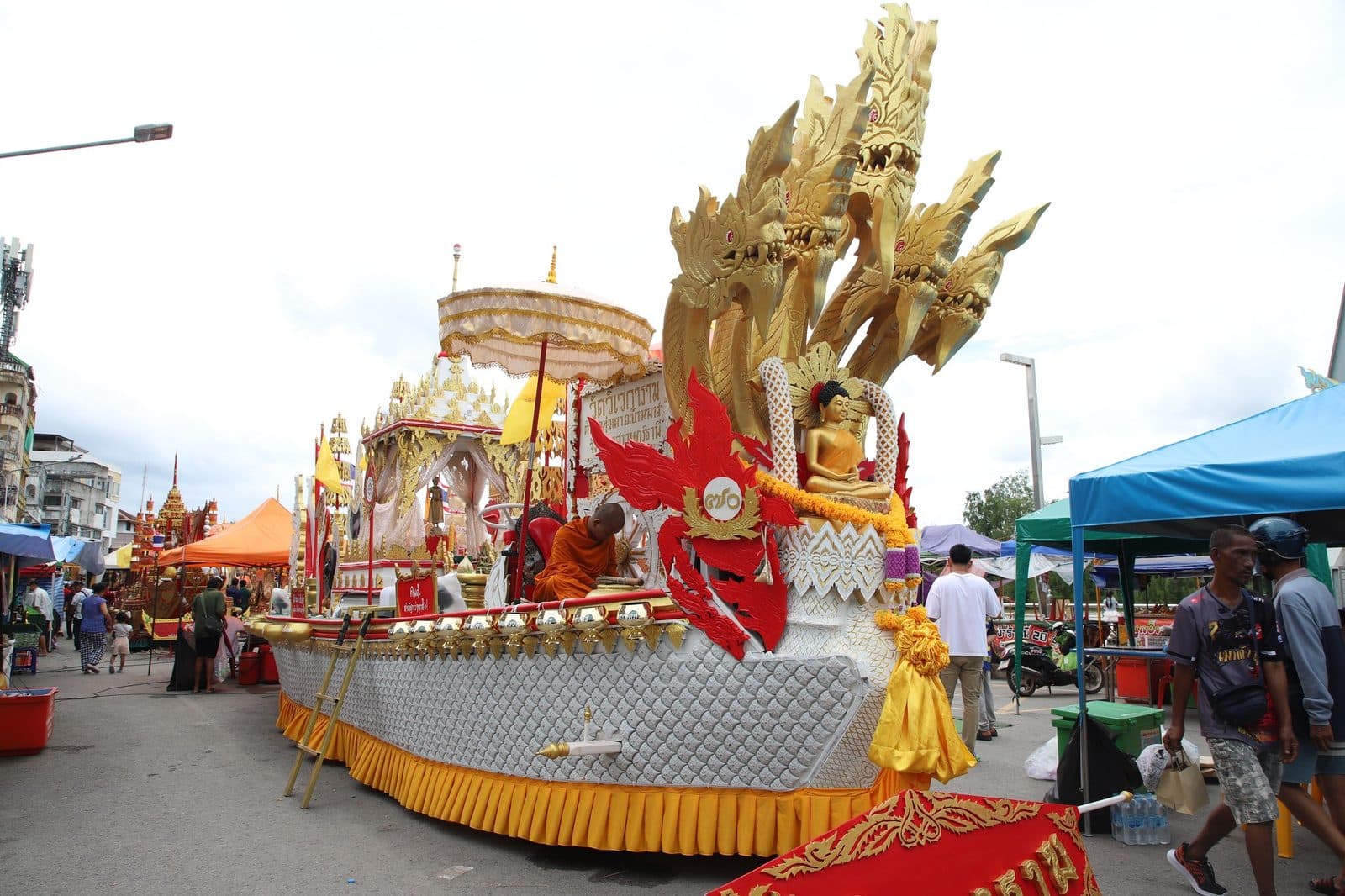 Ruea Phra boat of Wat Wiwekaram, Chak Phra festival in Surat Thani 2024