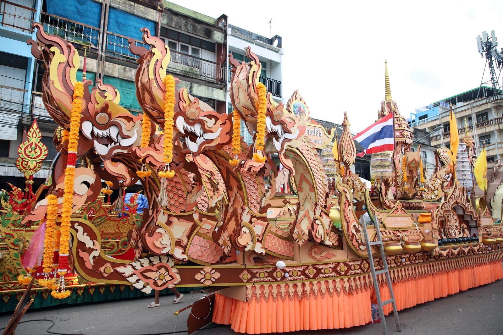 Ruea Phra boat of Samnak Song Bang Pring, Chak Phra festival in Surat Thani 2024