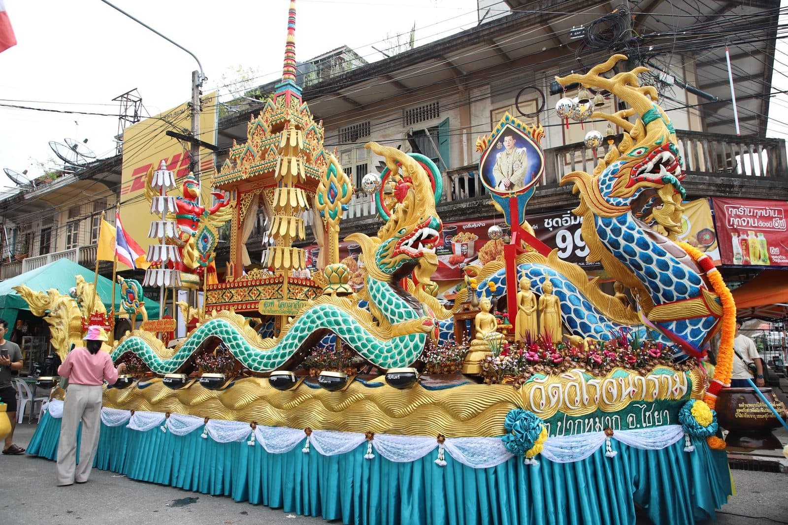 Ruea Phra boat of Wat Wirotchanaram, Chak Phra festival in Surat Thani 2024